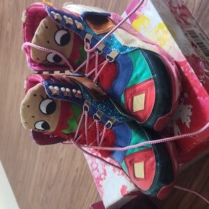 Irregular Choice vintage burger high tops